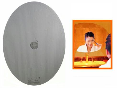 Spiegelheizung Badezimmer, oval. 400 × 600 mm, 230 volt