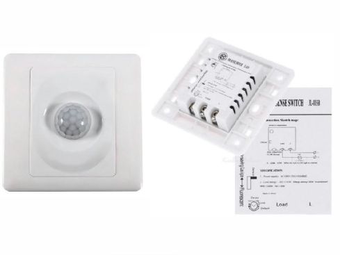 Infrarood aan uit schakelaar 230 volt inbouw muur - max 150 watt