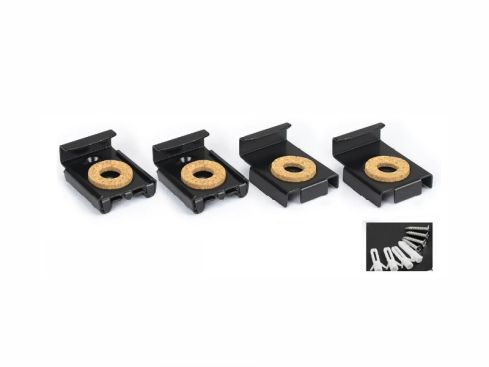 Schweres Spiegelklemmen-Set – Schwarz