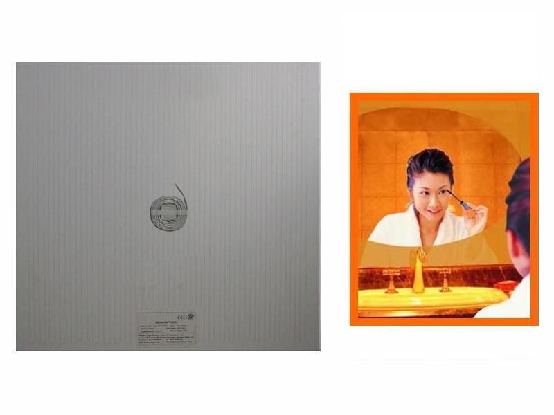 Badezimmer-Spiegelheizung Quadratisch 200 × 200 mm, 20 x 20 cm 230 volt