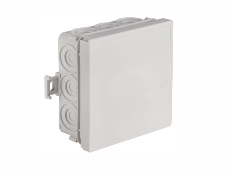 ATTEMA-Abzweigdose – 12 Eingänge, 85 x 86 x 43 mm.