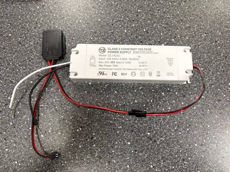 Q24U 24V 75W LED-Treiber mit Touch-Dimmer – Q24U TZ-7524C – Spiegelbeleuchtung