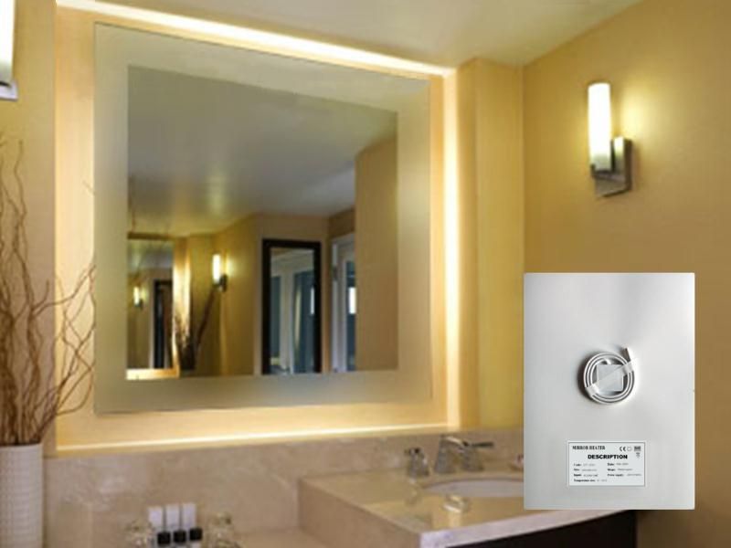 Badezimmer-Spiegelheizung Quadratisch 300 × 300 mm, 30 x 30 cm  12 volt