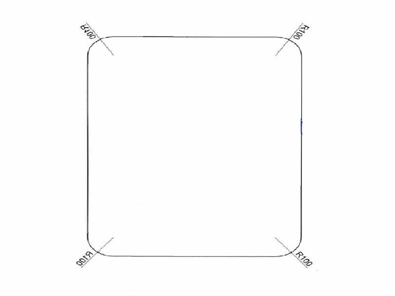 Badezimmer-Spiegelheizung Quadratisch 940x940 mm R100 230 volt