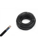 12 / 24 / 230-Volt-Kabel, 2 x 0,75 mm², pro 2 Meter – schwarz.