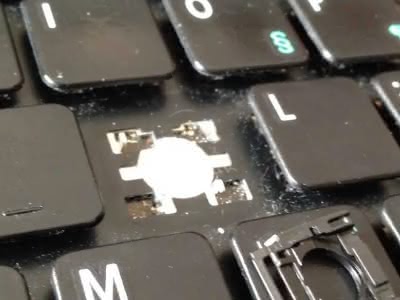 Defekte Laptop-Tastatur